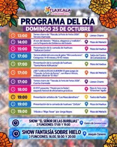 Feria de Ferias Tlaxcala 2026: cartelera de actividades para este domingo 25 de octubre